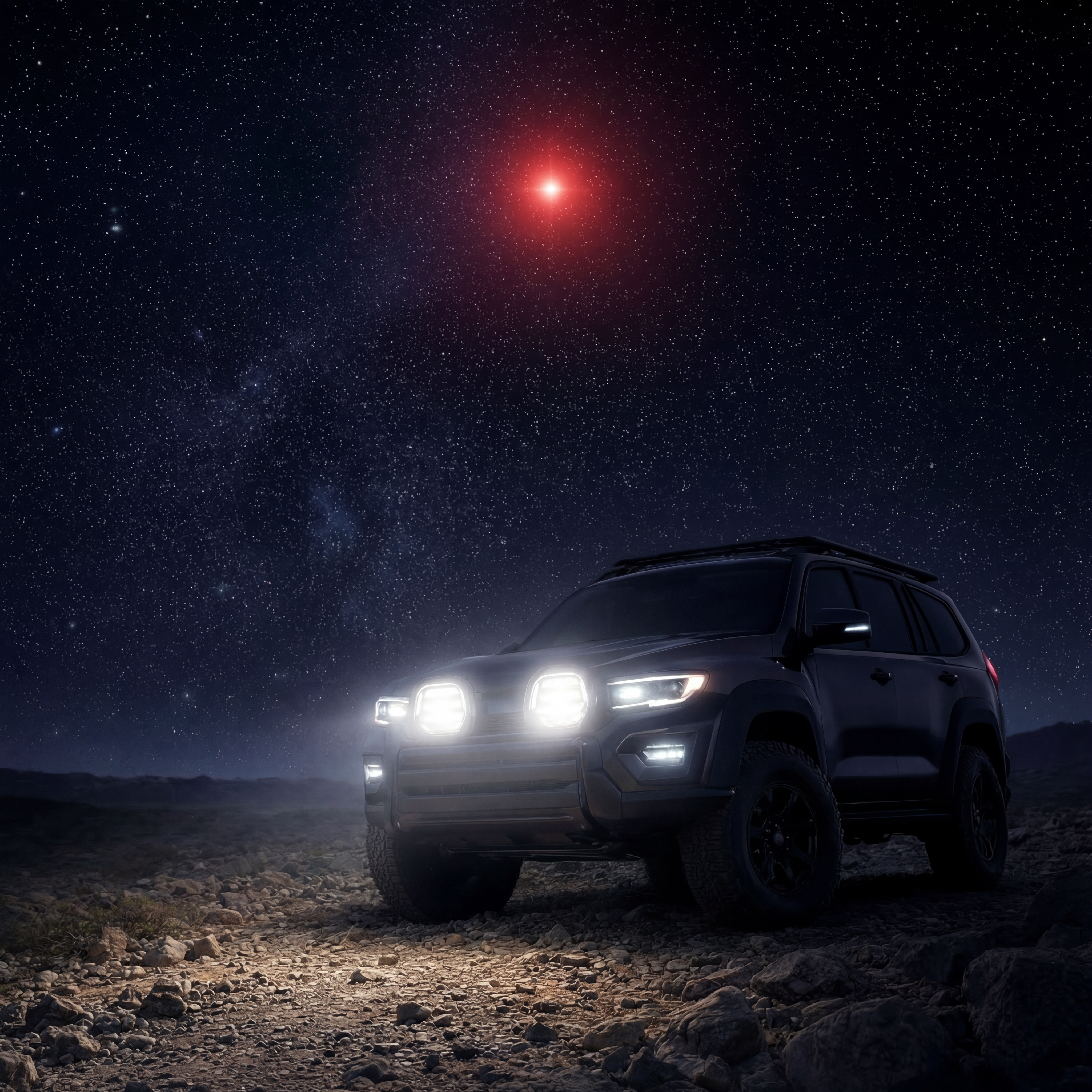 Esempio di applicazione del proiettore abbagliante supplementare Antares FF 9