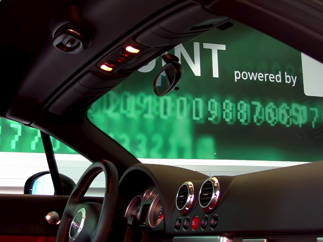 Exemple de montage Remplacement de lampe sur l'unité de commande au toit Audi TT