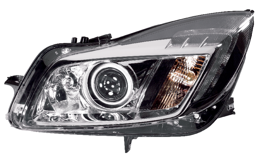 Vehicle headlamps: cover lenses without dispersion optics