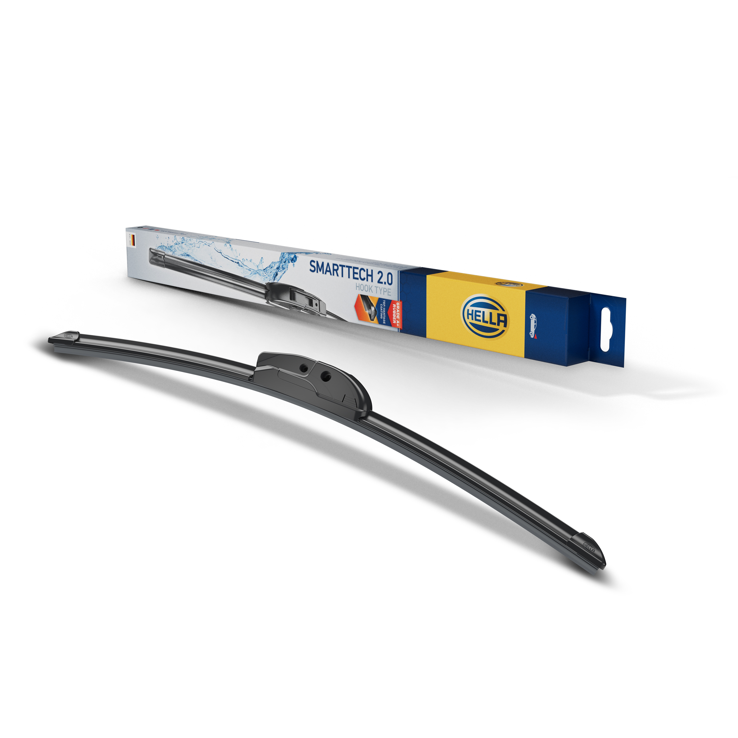 Le spazzole tergicristallo Smartech 2.0 HELLA combinano gomma di grado A+, rivestimento in PTFE e un versatile adattatore 3 in 1 per garantire una tergitura fluida, silenziosa e senza aloni in tutte le condizioni atmosferiche.