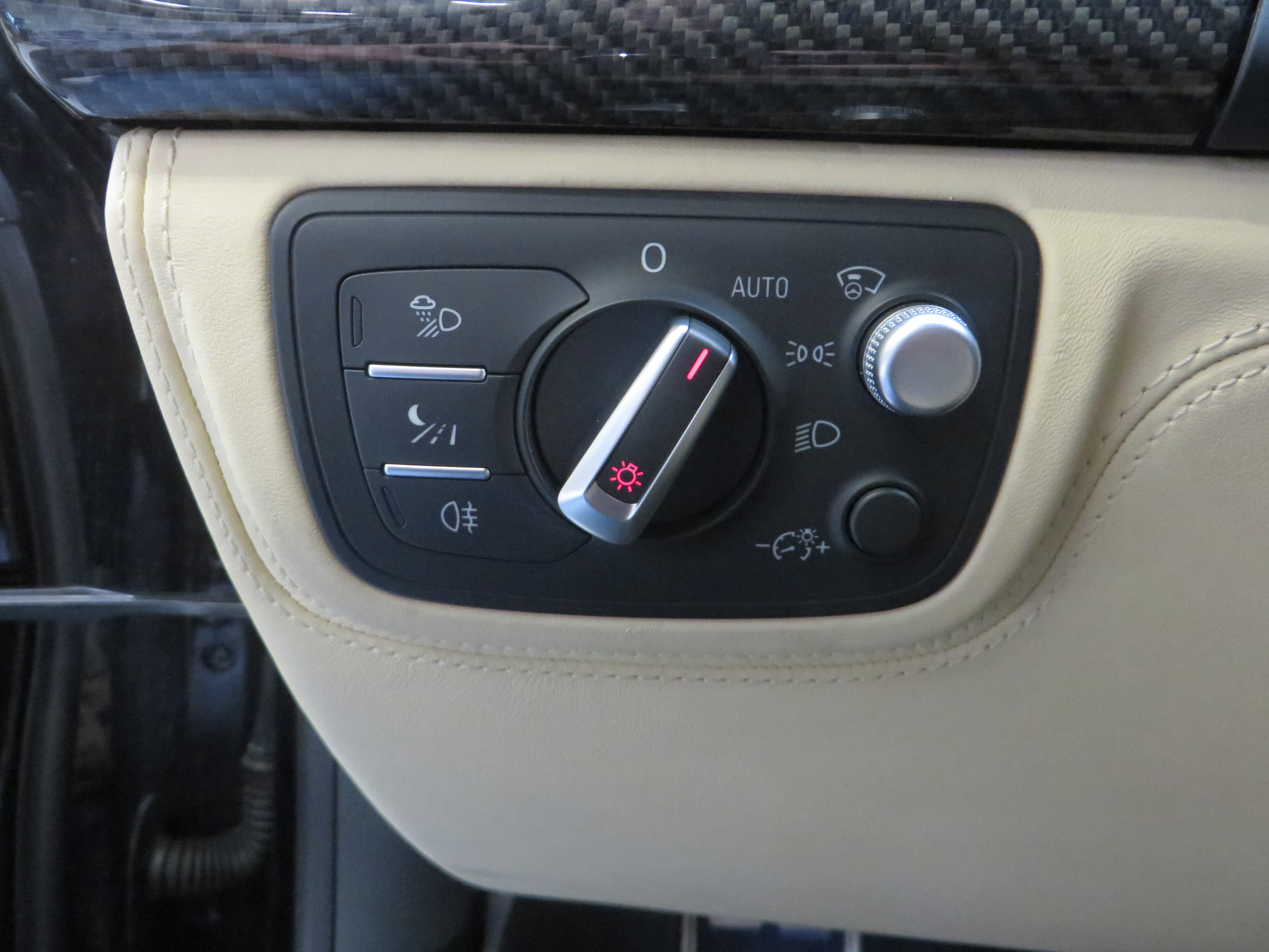 Rain sensor Light sensor: Audi light switch