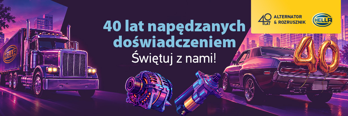 40-lecia alternatorów i rozruszników HELLA