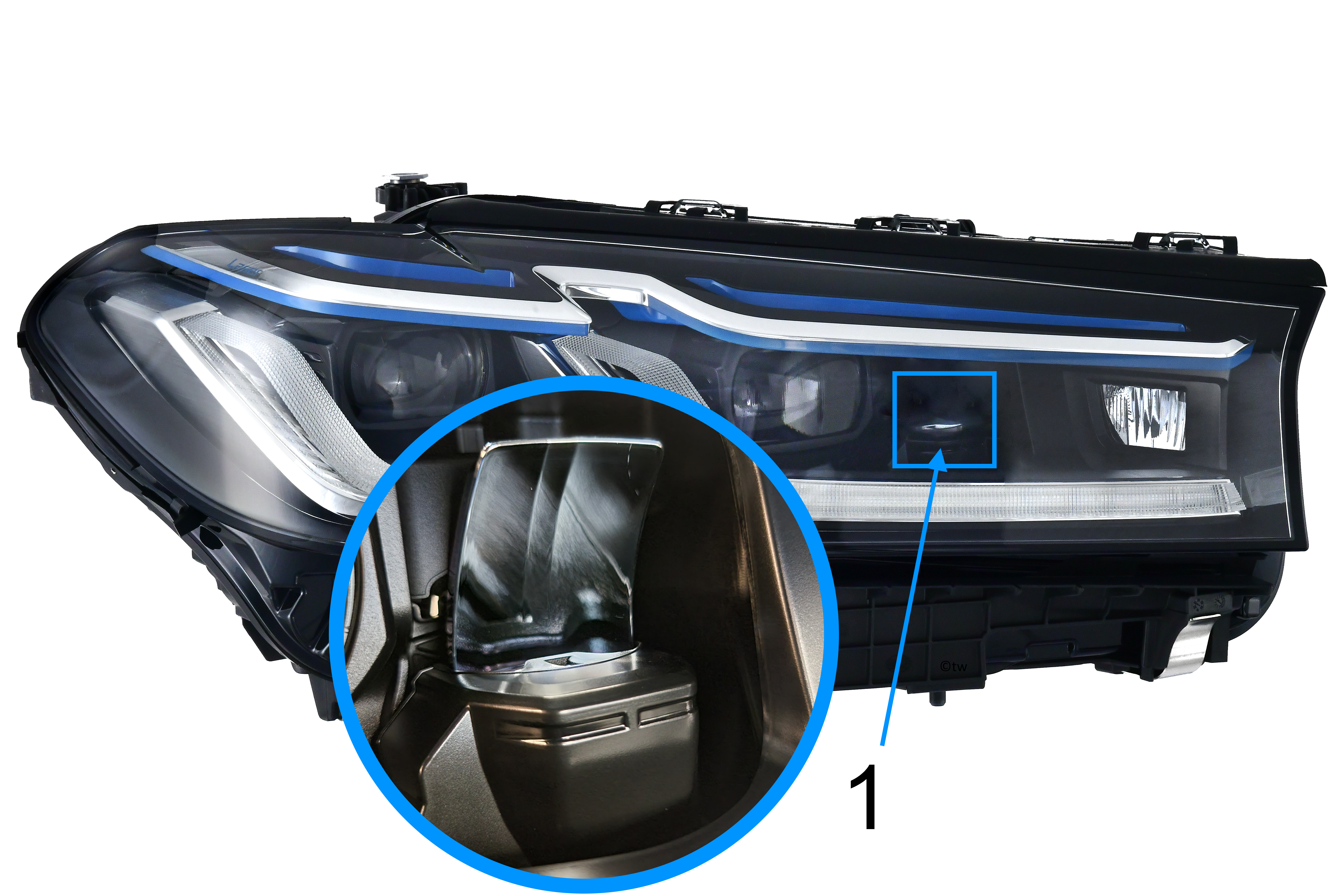Projecteurs LED avec feux laser