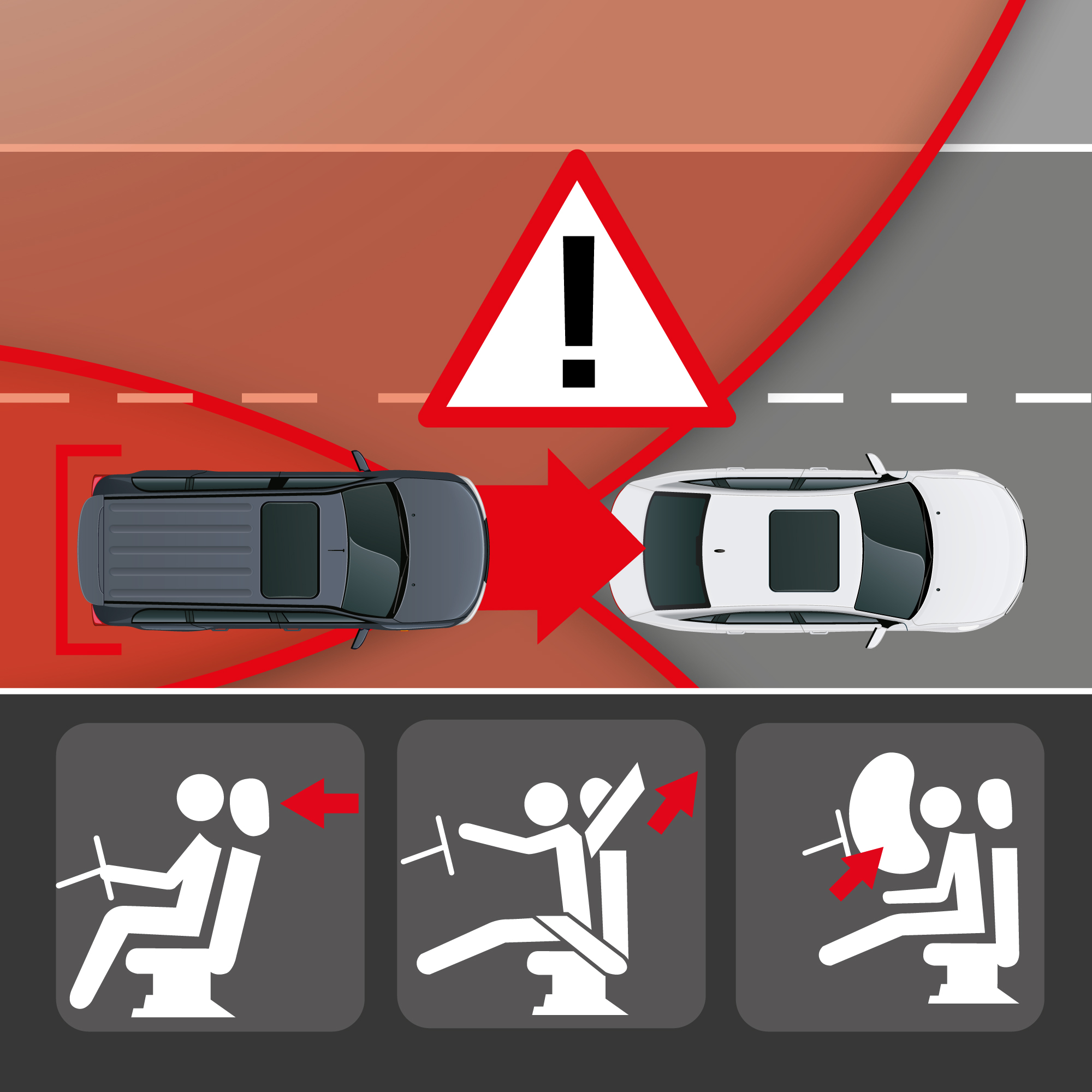 Rear pre-crash system