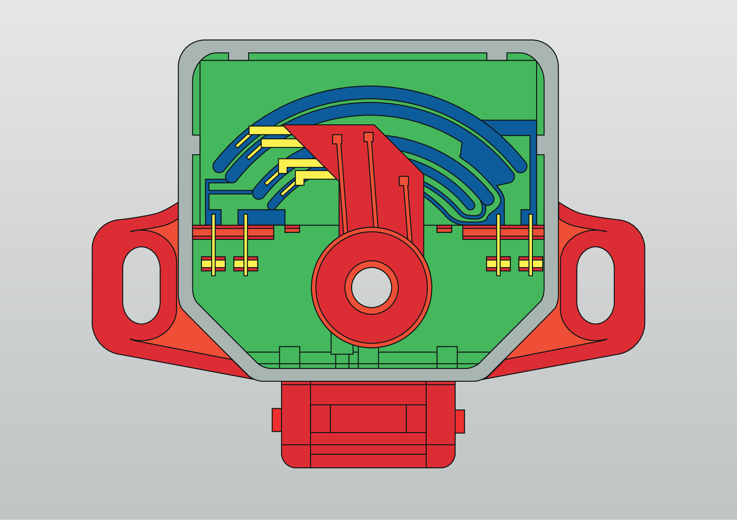 Throttle valve potentiometer