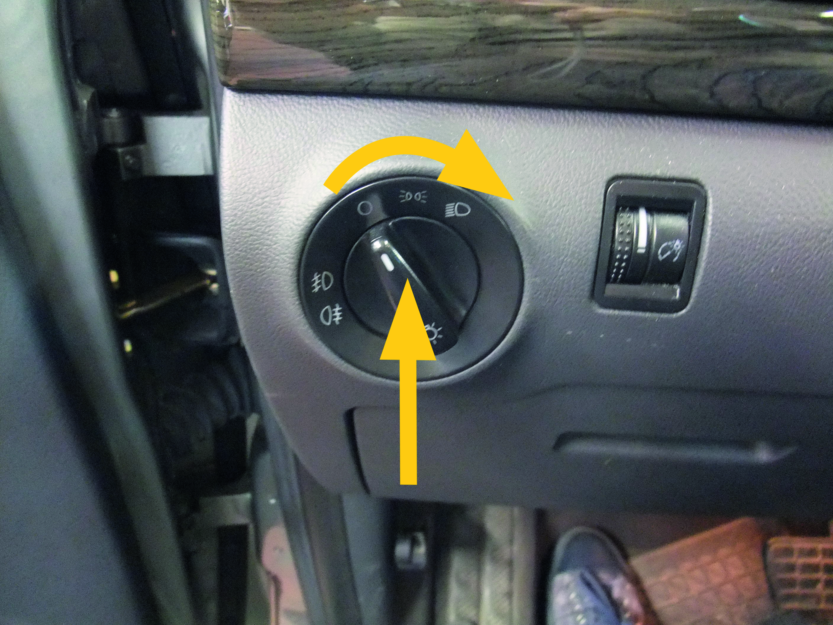 Unlock light switch