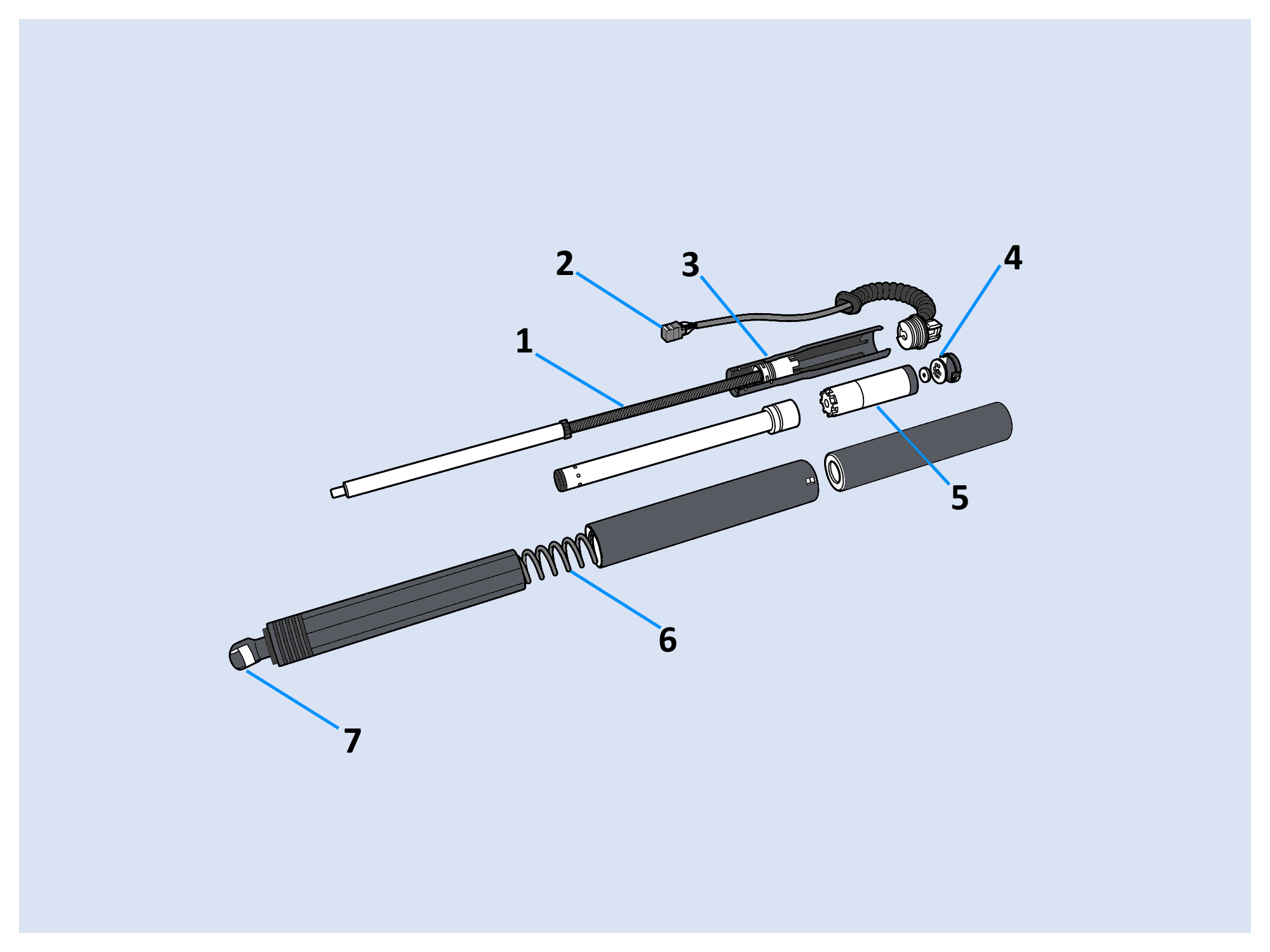 Detailed exemplary illustration of an electric hatchback actuator 